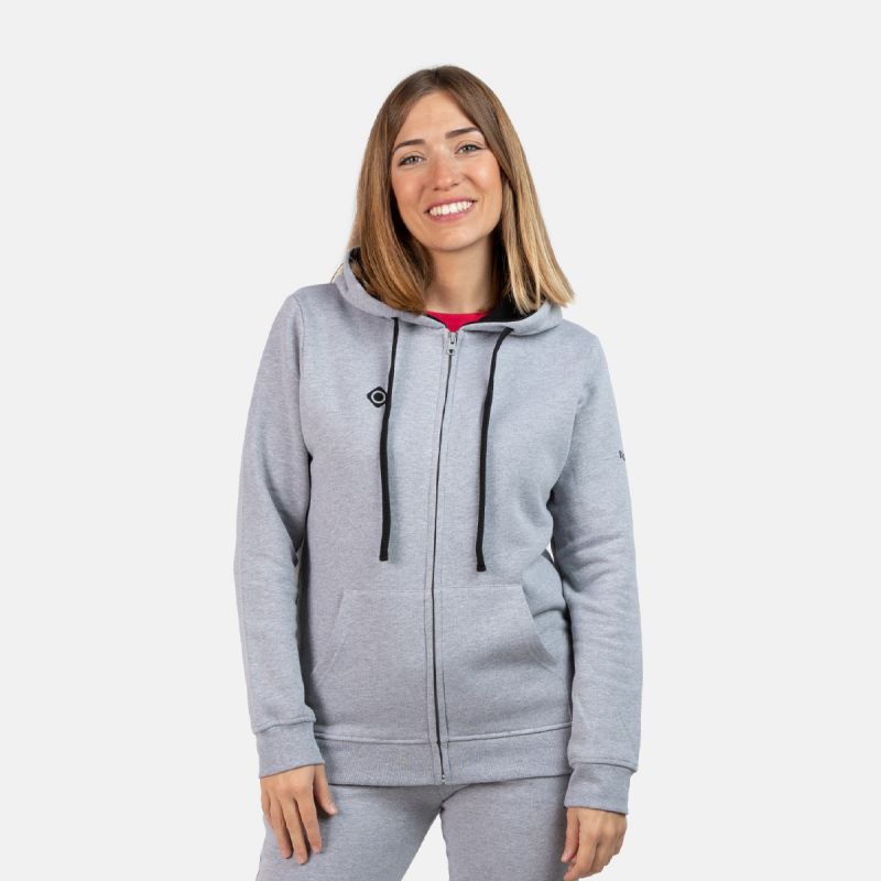 CHAQUETA CON CAPUCHA GRIS MUJER RODHES JACKET W